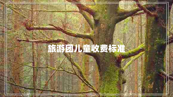 旅游團兒童收費標準