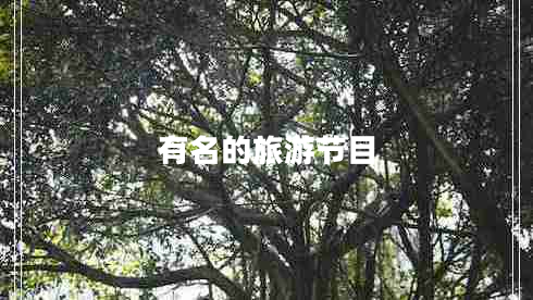有名的旅游節目