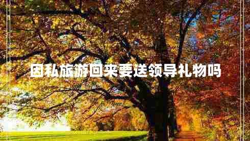 因私旅游回來(lái)要送領(lǐng)導(dǎo)禮物嗎