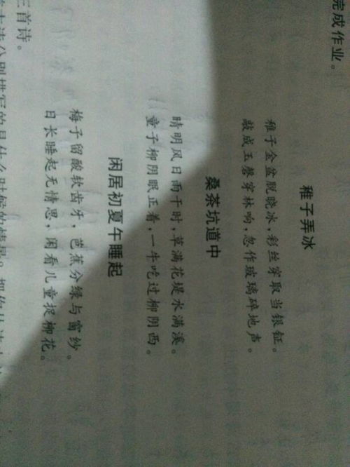 古詩(shī)三首中表現季節的詩(shī)句