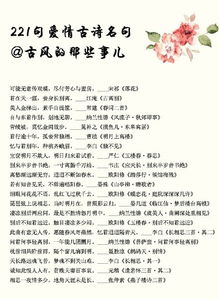 詩(shī)句,自創(chuàng  ),愛(ài)情,大全
