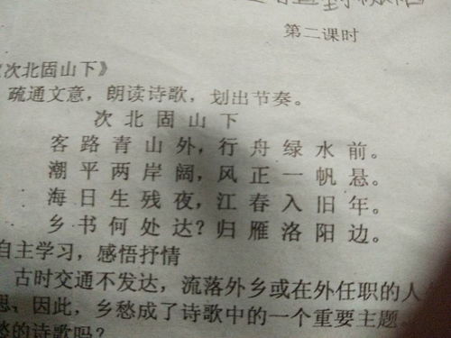 古詩(shī)句朗讀節奏