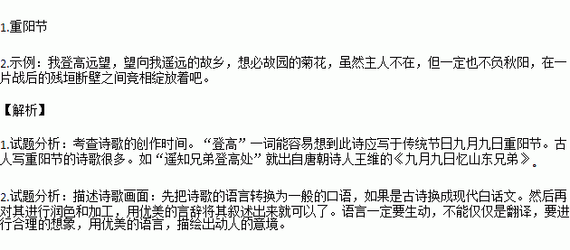 描寫(xiě)故園的古詩(shī)句
