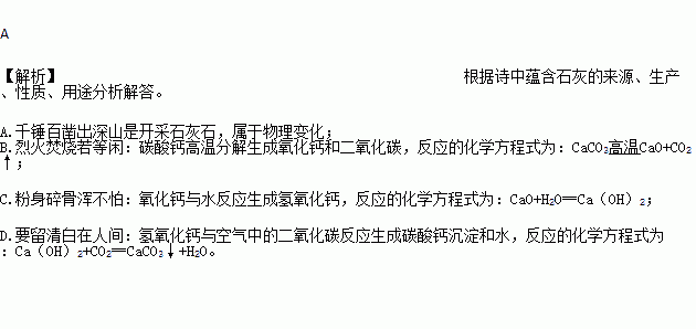 涉及化學(xué)知識的古詩(shī)句,蘊含化學(xué)知識的古詩(shī),包含化學(xué)變化的古詩(shī)