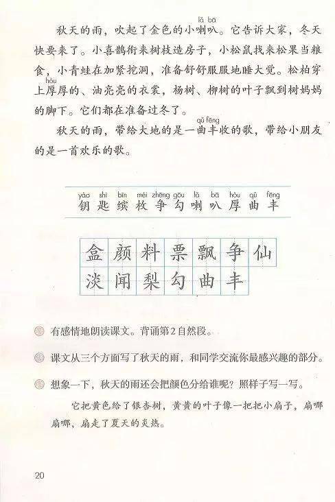 秋天的雨作文開(kāi)頭結尾