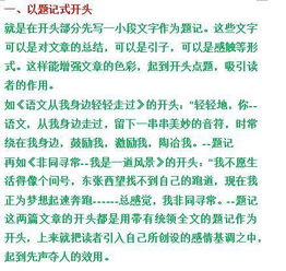 令人震撼的作文開(kāi)頭