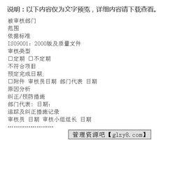 內審檢查整改報告格式(內審工作整改報告)