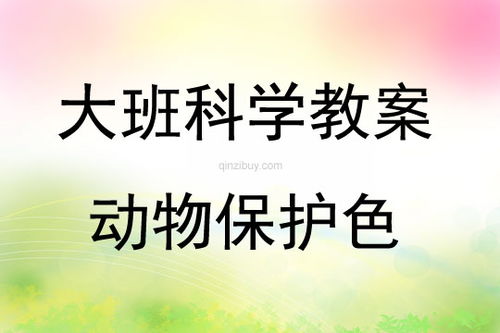 動(dòng)物保護色活動(dòng)反思(大班科學(xué)活動(dòng)《動(dòng)物保護色》教案)