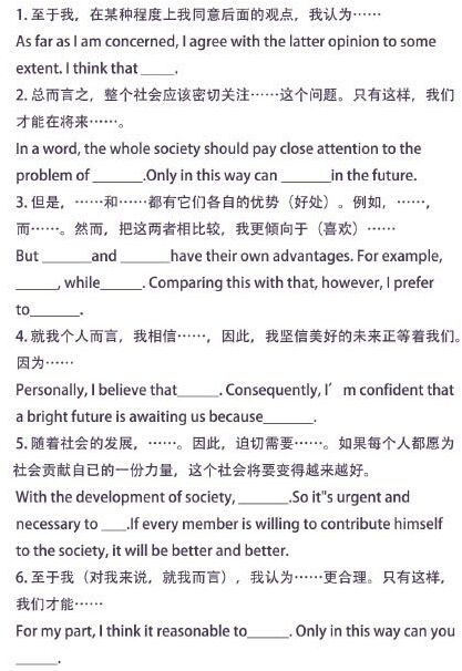 英語(yǔ)作文萬(wàn)能模板開(kāi)頭結尾,英語(yǔ)作文書(shū)信萬(wàn)能模板開(kāi)頭結尾,英語(yǔ)作文萬(wàn)能模板開(kāi)頭結尾帶翻譯