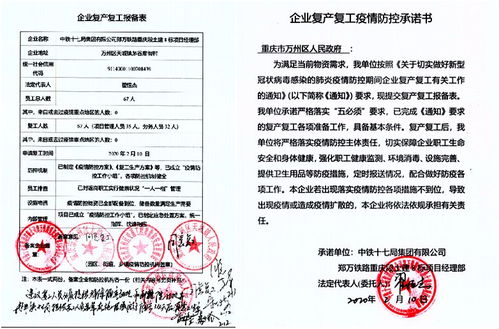 疫情防控期間企業(yè)復工承諾書(shū)(企業(yè)復工復產(chǎn)疫情防控承諾書(shū))