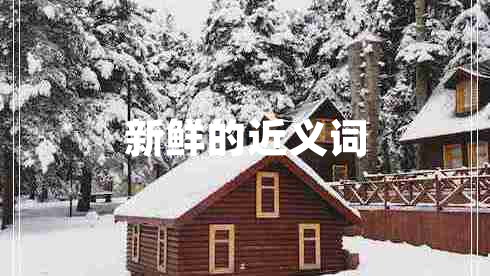 新鮮的近義詞