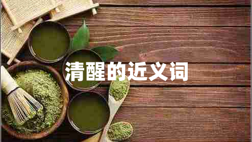清醒的近義詞