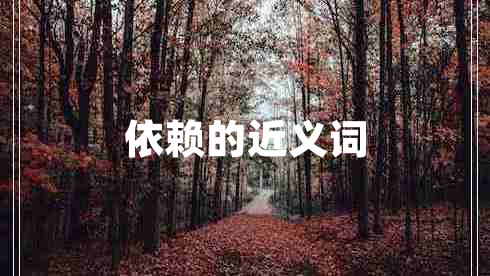 依賴的近義詞