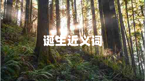 誕生近義詞