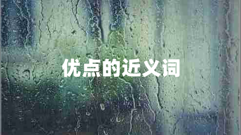 優(yōu)點的近義詞