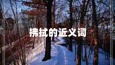 拂拭的近義詞