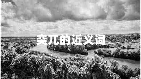 突兀的近義詞