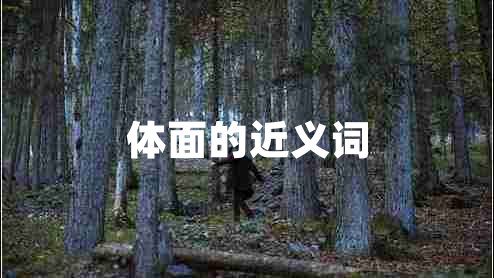 體面的近義詞