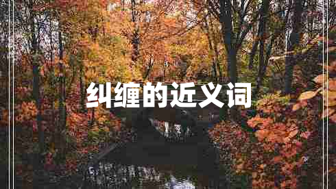 糾纏的近義詞