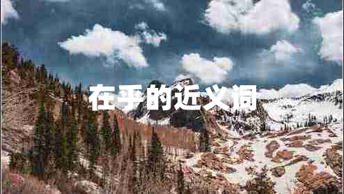 在乎的近義詞