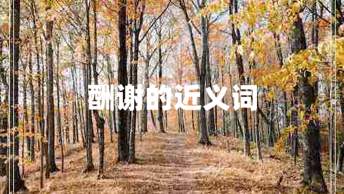 酬謝的近義詞