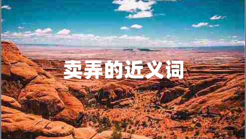 賣弄的近義詞