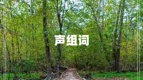 聲組詞