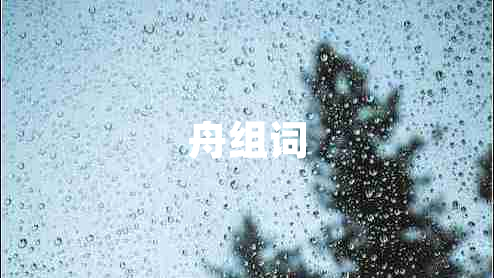舟組詞