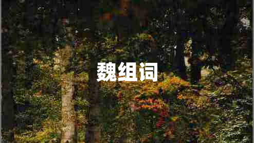 魏組詞