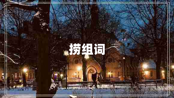 撈組詞