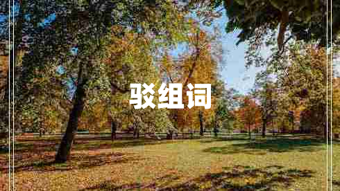 駁組詞