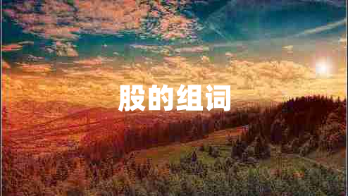 股的組詞