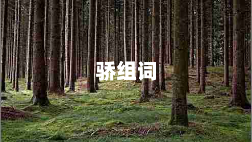驕組詞