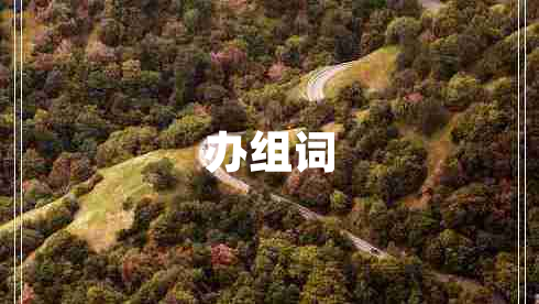 辦組詞