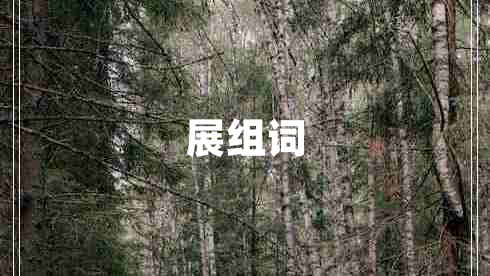展組詞
