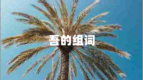 吾的組詞