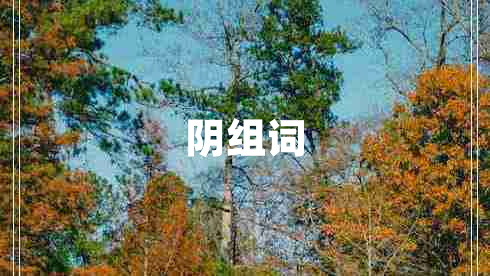 陰組詞