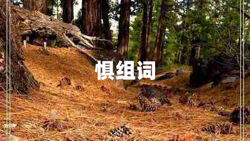 懼組詞