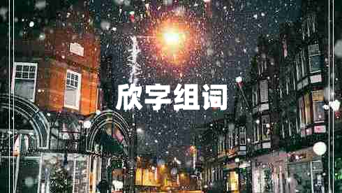 欣字組詞