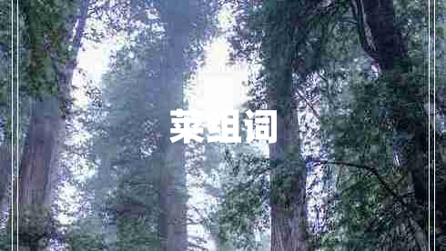 萊組詞