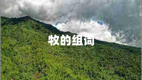 牧的組詞
