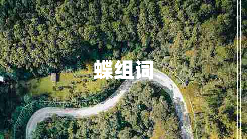蝶組詞