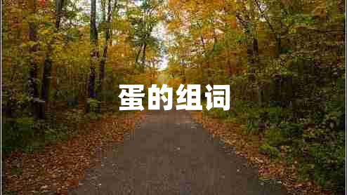 蛋的組詞