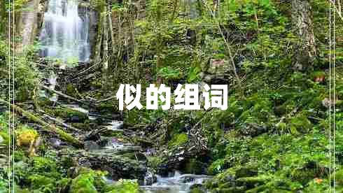似的組詞