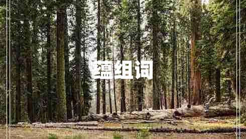 蘊組詞