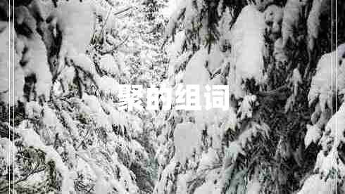 聚的組詞