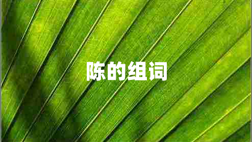 陳的組詞