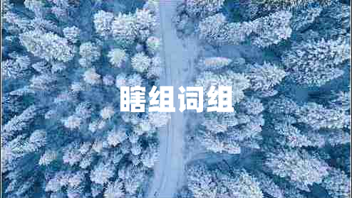 瞎組詞組