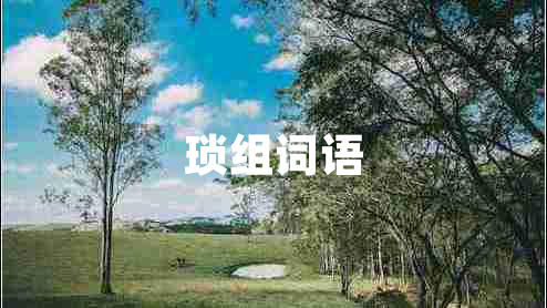 瑣組詞語(yǔ)