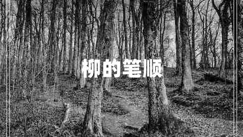 柳的筆順